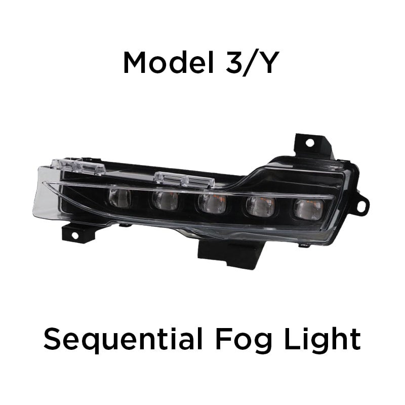 Model 3/Y Sequential Fog Light Part Only Parts & Service by Canada